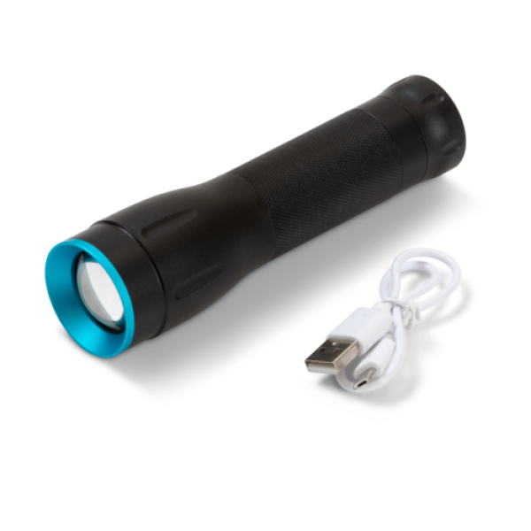 Briv 10ZR USB - Laddningsbar ficklampa 10W Zoom USB